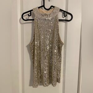 Love on a Hanger Gold Sequin Top